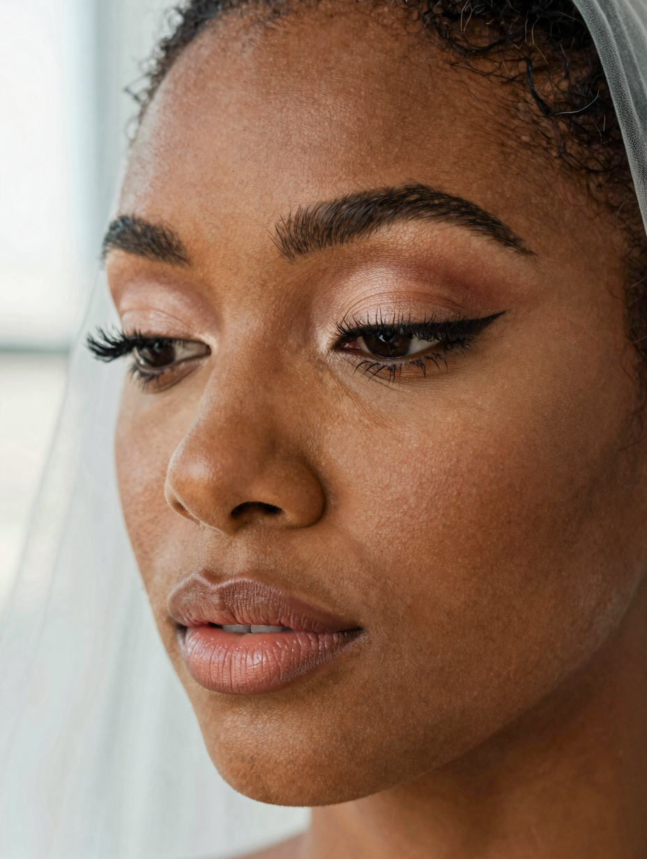Bridal Makeup Look — close-up detail