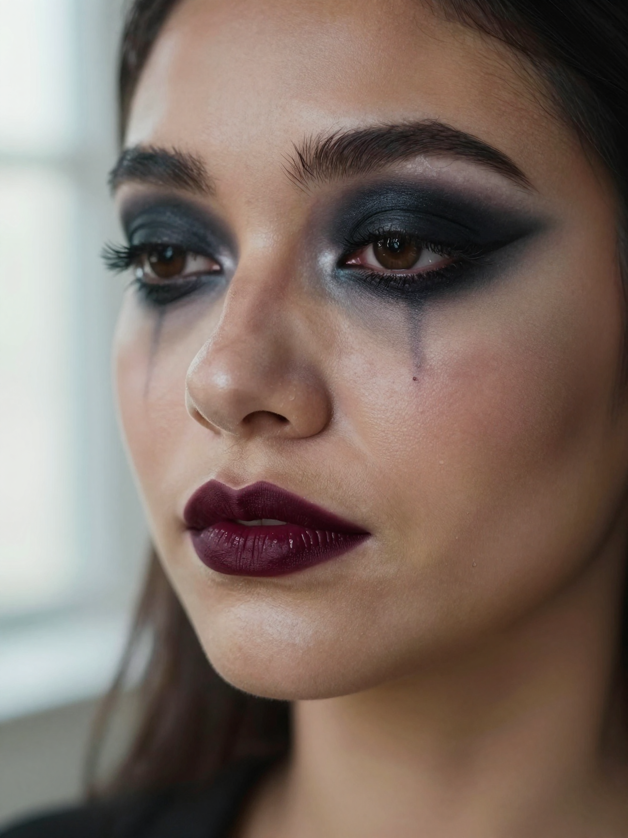 Easy Halloween Makeup — close-up detail