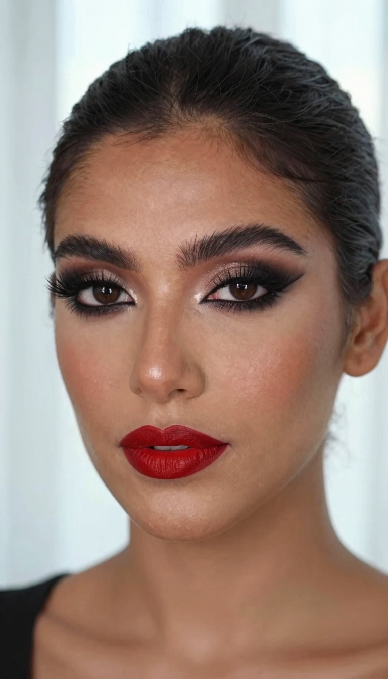 Full Glam Makeup Look — Pinterest pin