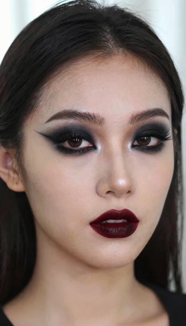 Goth Makeup Look — Pinterest pin