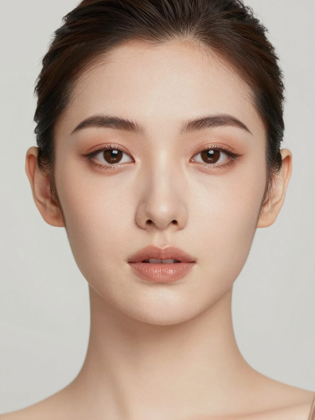 Hooded Eye Makeup Tutorial — front view