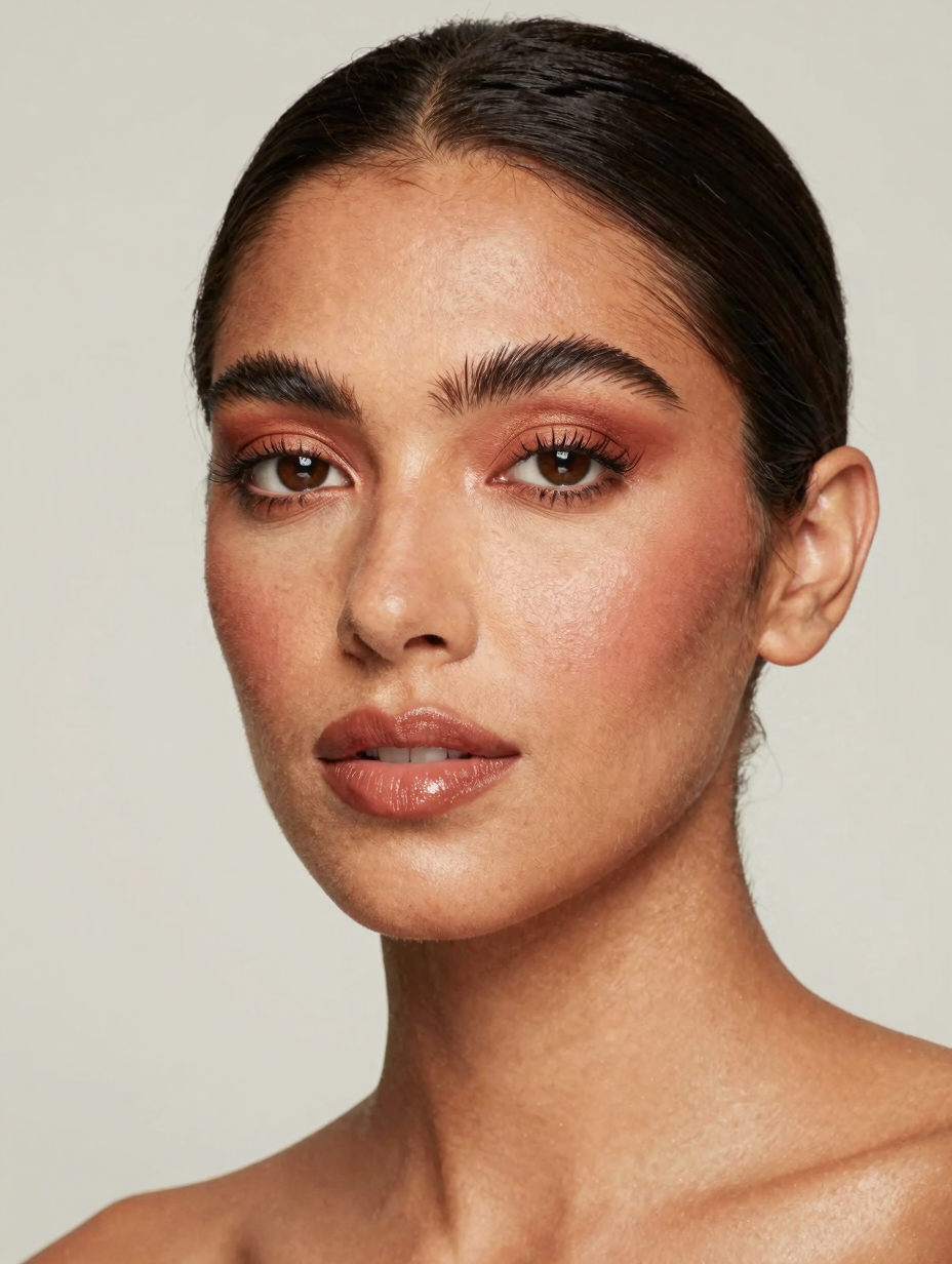 Latina Makeup Tutorial — Bronze Glow Look — front view
