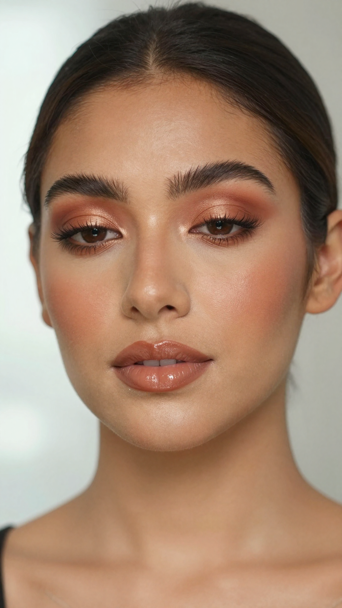 Latina Makeup Tutorial — Bronze Glow Look — Pinterest pin