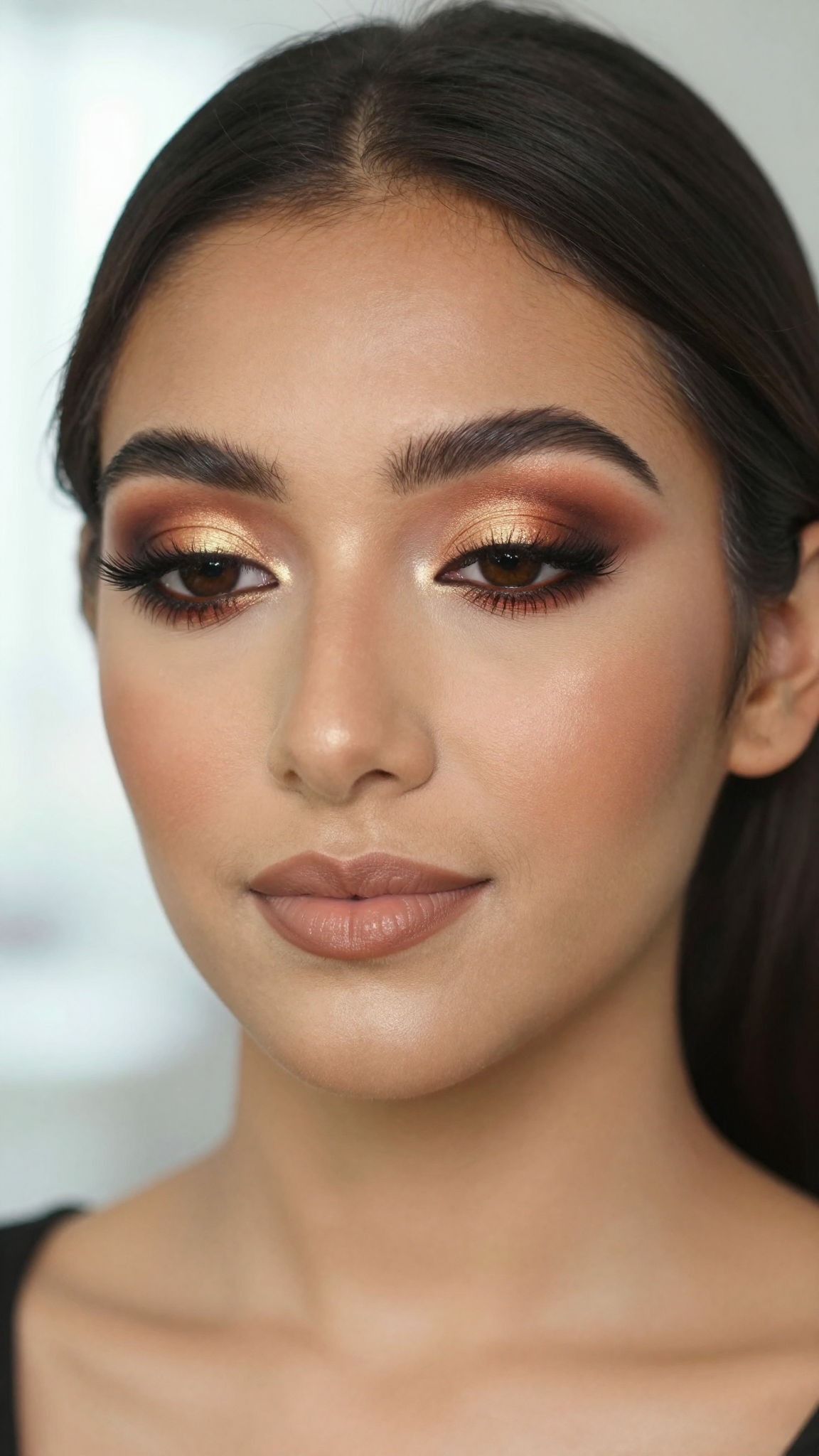 Prom Makeup for Brown Eyes — Pinterest pin